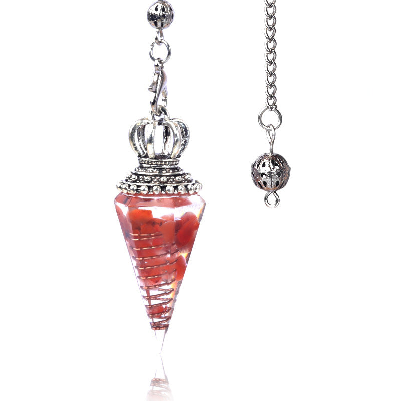 Wholesale Crystal Gravel Resin Pendulum